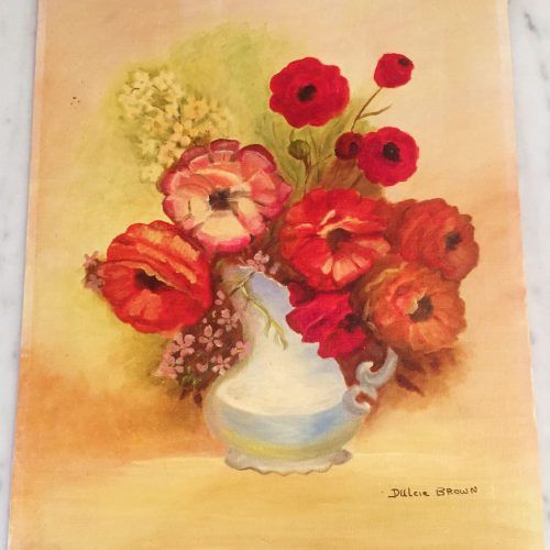 Blended Fabric Poppy Red Wall Hangings (Photo 15 of 20)