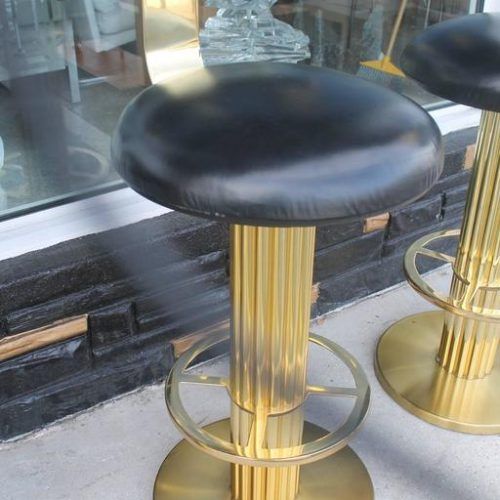 White Antique Brass Stools (Photo 12 of 20)