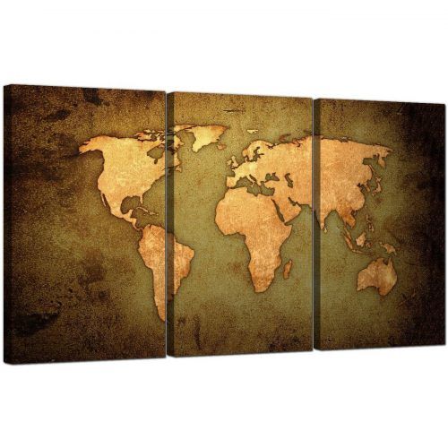 World Map Wall Art Canvas (Photo 4 of 20)