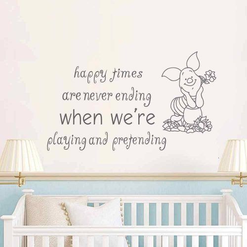 Winnie The Pooh Nursery Quotes Wall Art (Photo 6 of 20)