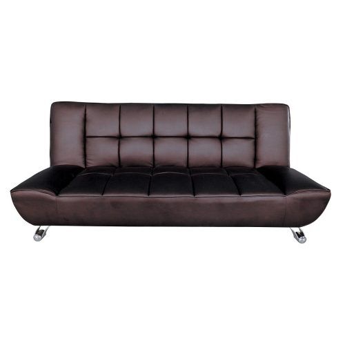 Faux Leather Sofas In Dark Brown (Photo 14 of 20)