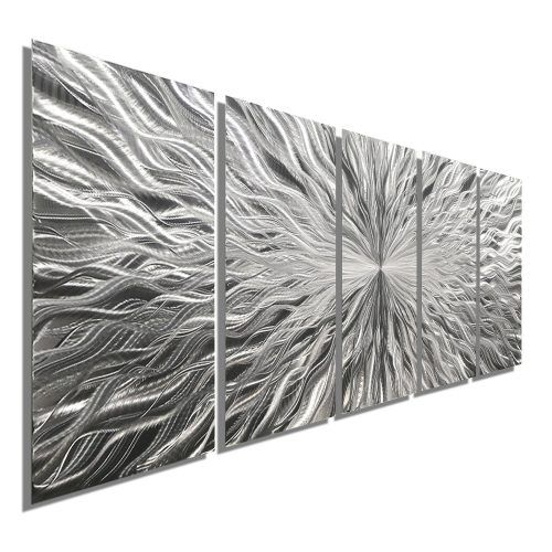 Abstract Metal Wall Art Panels (Photo 14 of 20)