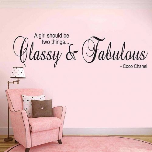 Coco Chanel Wall Decals (Photo 4 of 25)