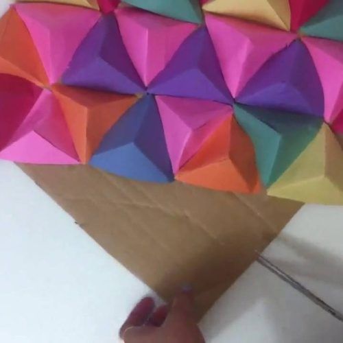 3D Triangle Wall Art (Photo 3 of 20)
