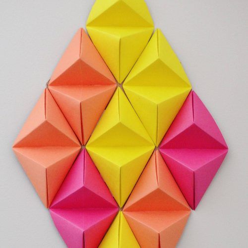 3D Triangle Wall Art (Photo 1 of 20)
