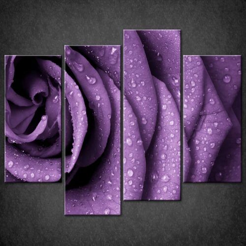 Canvas Wall Art In Purple (Photo 3 of 15)