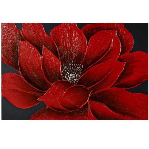 Red Flowers Canvas Wall Art (Photo 1 of 15)