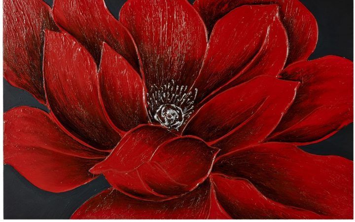 2024 Best of Red Flowers Canvas Wall Art