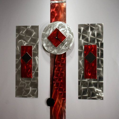 Red And Black Metal Wall Art (Photo 13 of 20)
