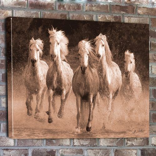 Horses Canvas Wall Art (Photo 3 of 15)