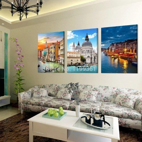Canvas Wall Art Of Italy (Photo 1 of 15)
