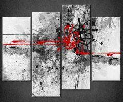  Best 20+ of Grey Abstract Canvas Wall Art