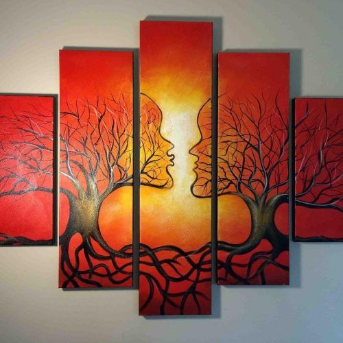 Modern Abstract Huge Oil Painting Wall Art (Photo 18 of 20)