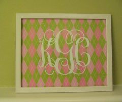 20 Best Collection of Framed Monogram Wall Art