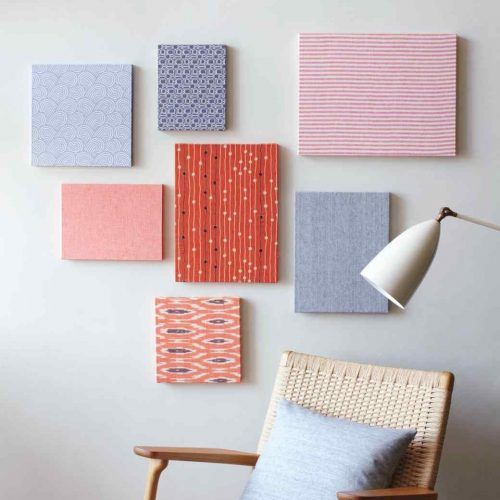Fabric Square Wall Art (Photo 5 of 15)
