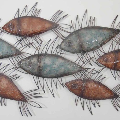 Fish Shoal Metal Wall Art (Photo 4 of 30)