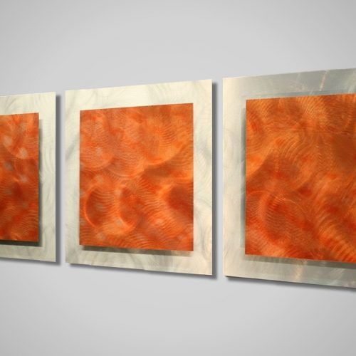 Abstract Orange Wall Art (Photo 1 of 20)