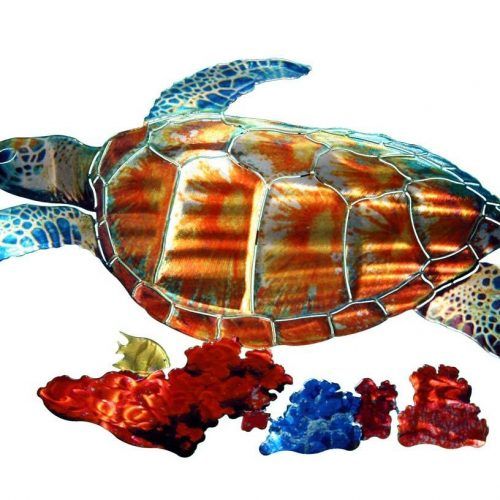 Sea Turtle Metal Wall Art (Photo 3 of 20)