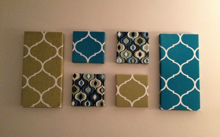 15 Inspirations Fabric for Canvas Wall Art