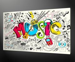 20 Best Collection of Abstract Music Wall Art