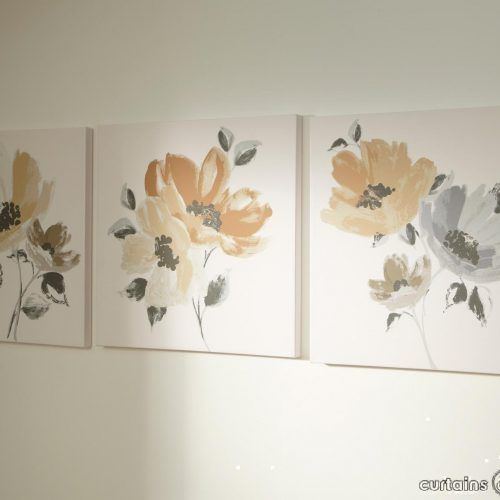 Canvas Wall Art Of Flowers (Photo 5 of 15)