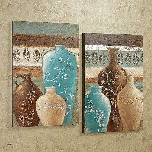 Blue And Brown Canvas Wall Art (Photo 5 of 15)