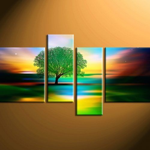 Abstract Nature Canvas Wall Art (Photo 17 of 20)