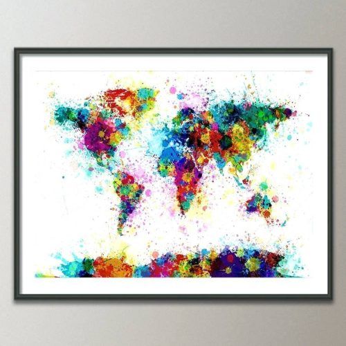 World Map Wall Art Print (Photo 12 of 20)