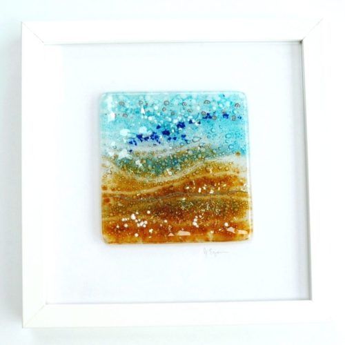 Abstract Fused Glass Wall Art (Photo 10 of 20)