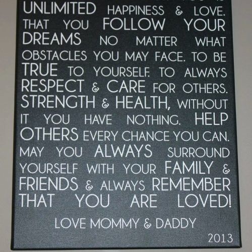 Love Quotes Canvas Wall Art (Photo 13 of 15)