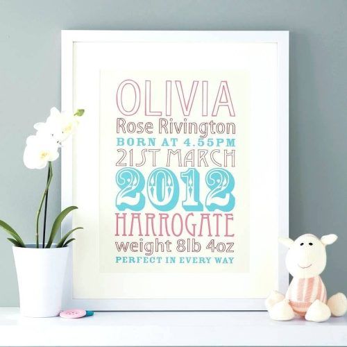 Personalized Nursery Canvas Wall Art (Photo 6 of 15)