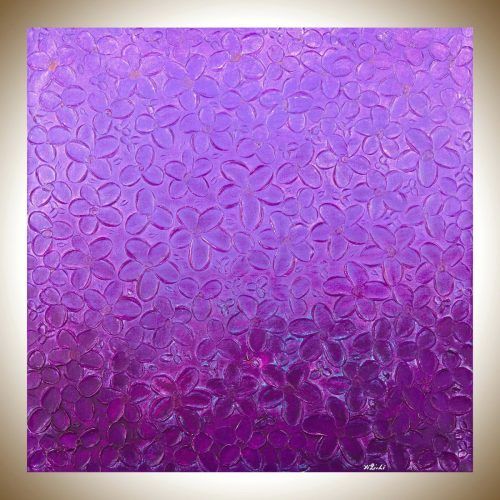 Dark Purple Abstract Wall Art (Photo 13 of 20)
