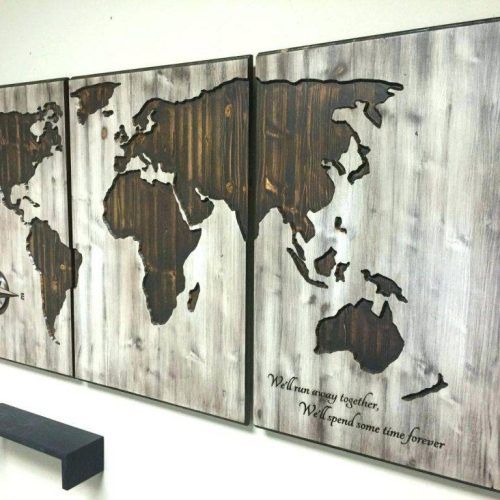 Wood Map Wall Art (Photo 19 of 20)