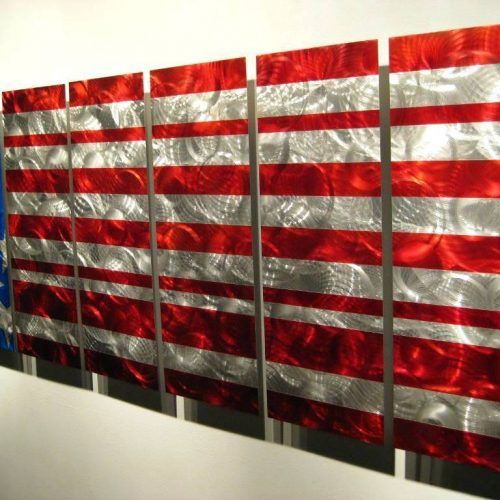 American Flag Metal Wall Art (Photo 9 of 20)