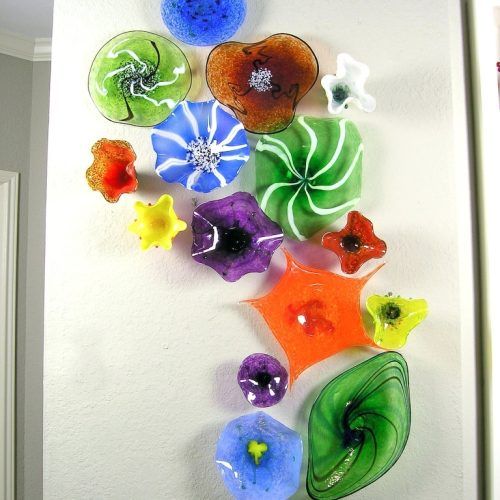 Abstract Fused Glass Wall Art (Photo 16 of 20)