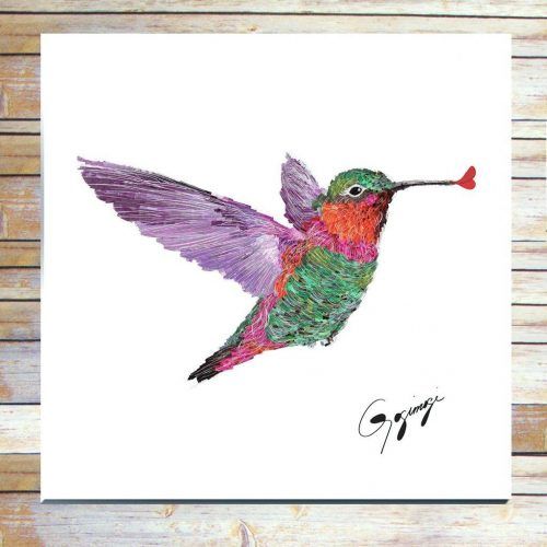 Hummingbird Metal Wall Art (Photo 8 of 20)