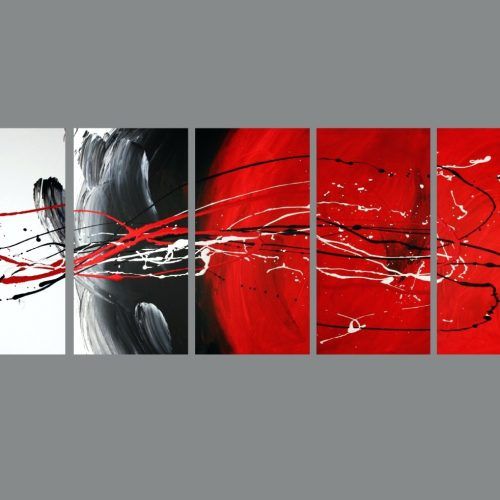 Large Red Canvas Wall Art (Photo 7 of 15)