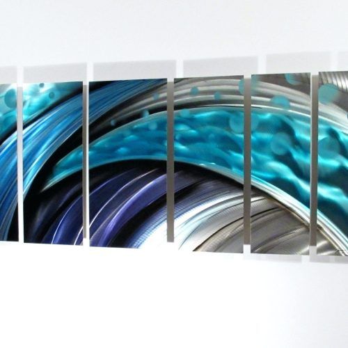 Abstract Fused Glass Wall Art (Photo 17 of 20)