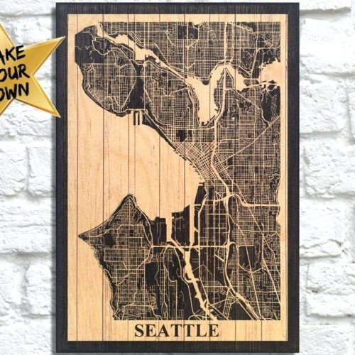 Seattle Map Wall Art (Photo 3 of 20)