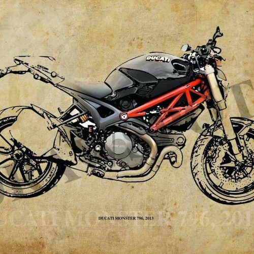 Motorcycle Metal Wall Art (Photo 16 of 20)