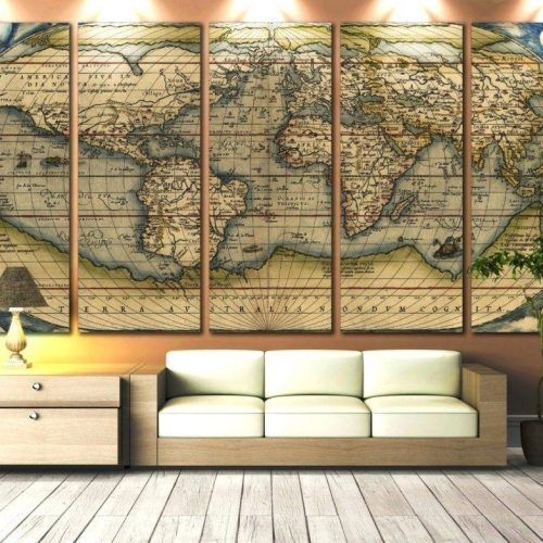 World Map Wall Artwork (Photo 10 of 20)