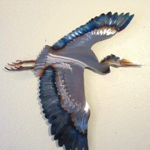 Blue Heron Metal Wall Art (Photo 9 of 20)