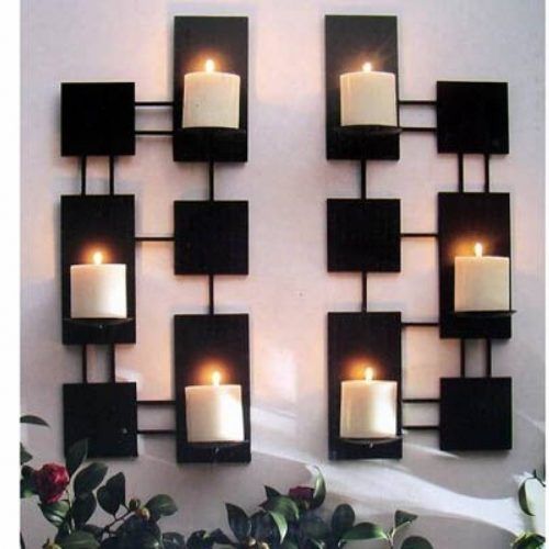 Metal Wall Art Candle Holder (Photo 9 of 20)