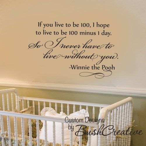 Winnie The Pooh Nursery Quotes Wall Art (Photo 2 of 20)