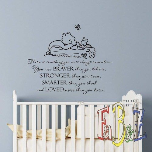 Winnie The Pooh Nursery Quotes Wall Art (Photo 15 of 20)