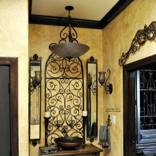 Faux Wrought Iron Wall Decors (Photo 4 of 25)