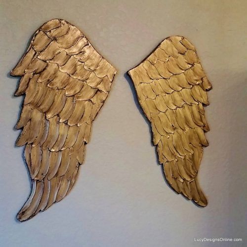 Angel Wings Sculpture Plaque Wall Art (Photo 16 of 20)