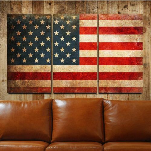 American Flag Metal Wall Art (Photo 13 of 20)