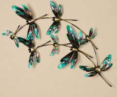 2024 Best of Dragonfly Metal Wall Art