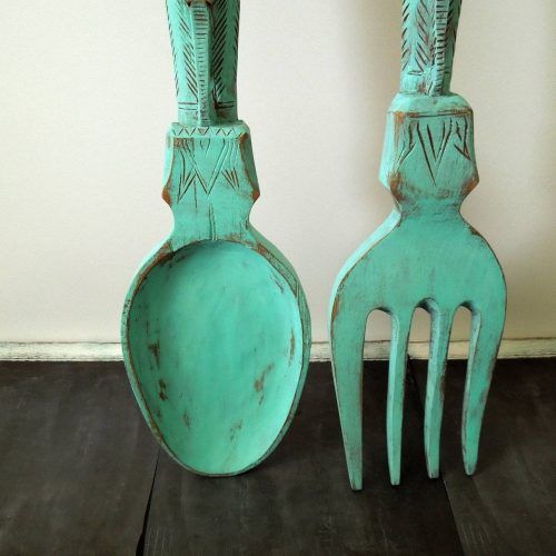 Big Spoon And Fork Decors (Photo 6 of 25)
